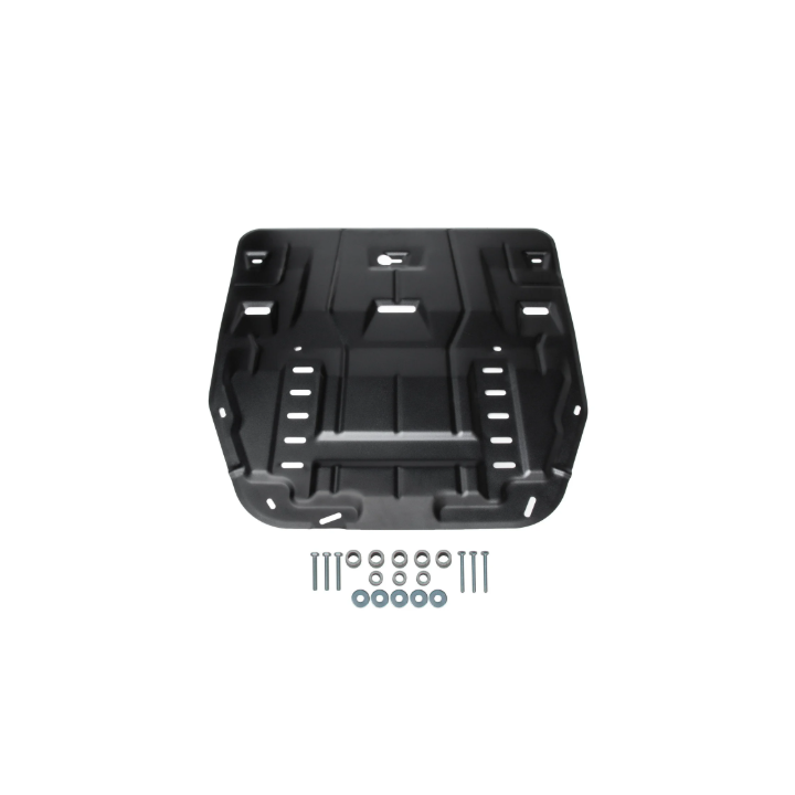 ЗАЩИТА КАРТЕРА+КПП+КОМПЛЕКТ КРЕПЕЖА,RIVAL,СТАЛЬ,HYUNDAI SANTA FE 2020 -,V-2.2D/2.5/3.5/KIA SORENTO 2,  111.2862.1